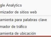 Herramienta orientación contextual: ubicaciones previstas