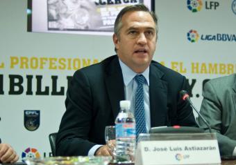 José Luis Astiazarán, presidente de la Liga de Fútbol Profesional.