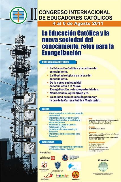 ONDEC ORGANIZA EN AGOSTO EL II CONGRESO INTERNACIONAL DE EDUCADORES CATÓLICOS