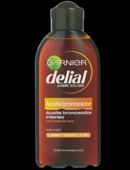 Aceite solar de Garnier Delial: El bronceado del aceite y la protección de una loción