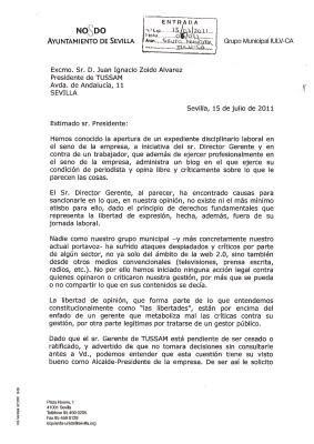 La carta de Izquierda Unida La carta de Izquierda Unida