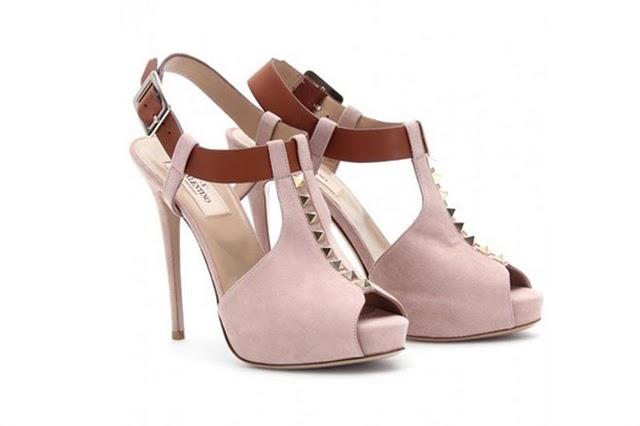 Valentino Rockstud - sandalias de gamuza