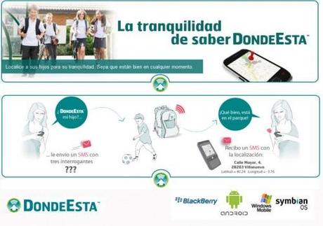 Localizar a los niños con un SMS DondeEsta