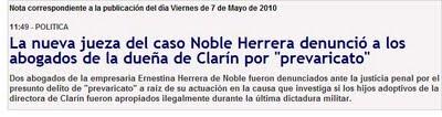 Cómo la prensa estatal perdió el tiempo con la causa Herrera Noble