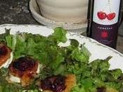 Ensalada queso frutos rojos