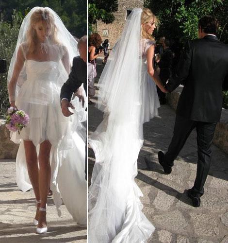 La modelo Anja Rubik se casó vestida de Pucci
