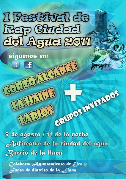 I Festival de Rap “CIUDAD DEL AGUA” en La Llana (Ejea, Zaragoza)