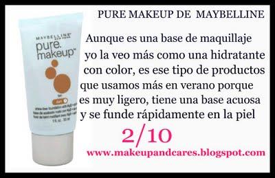 Bases de Maquillaje, clasificamos el tipo de cobertura y duración .