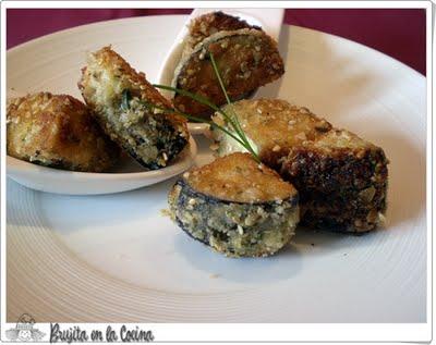 Nuggets de berenjena y Tarta de Pañales
