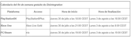 Fin de semana gratuito de Disintegration en PlayStation 4 Fin de semana gratuito de Disintegration en PlayStation 4