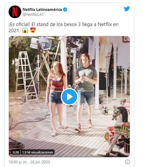‘El stand de los besos’ tendrá tercera parte y será en 2021 ‘El stand de los besos’ tendrá tercera parte y será en 2021