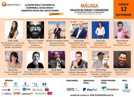 eCongress Málaga, epicentro del ecommerce, social media y marketing digital vuelve el 12 de septiembre