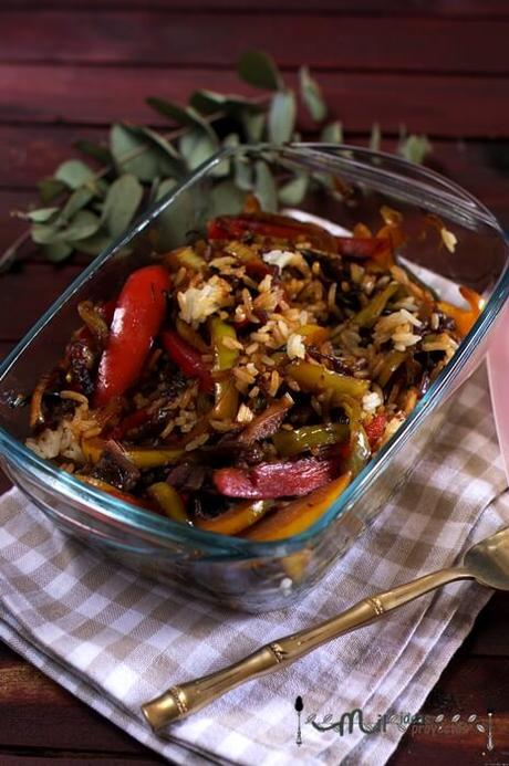 receta facil de arroz con verduras y anchoas preparacion saludable de arroz