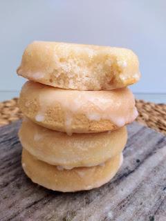 Donuts de limón glaseados - Sin Leche y Sin Huevo