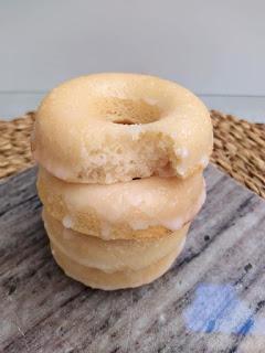 Donuts de limón glaseados - Sin Leche y Sin Huevo