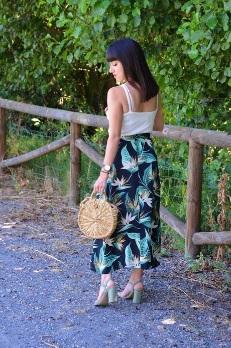 Maxi falda tropical