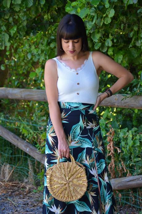 Maxi falda tropical