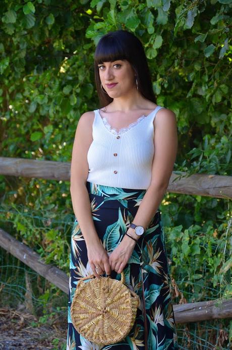Maxi falda tropical