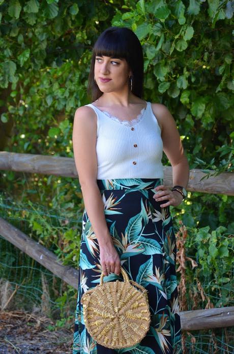 Maxi falda tropical