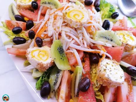 Ensalada con frutas de verano