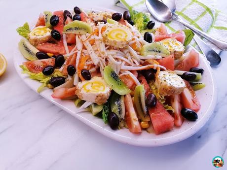 Ensalada con frutas de verano