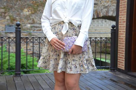 Falda de flores con capas Falda de flores con capas