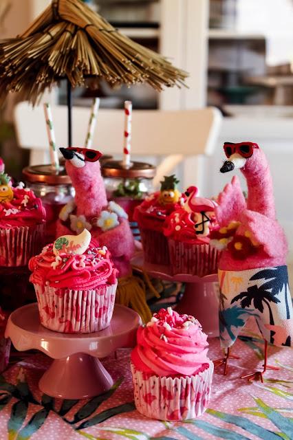 Flamingo Cupcakes (Watermelon Cupcakes)