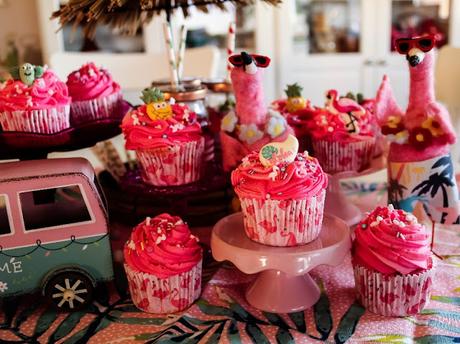 Flamingo Cupcakes (Watermelon Cupcakes)