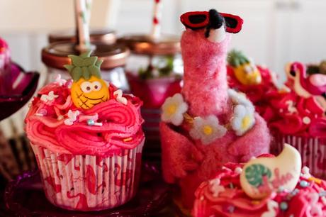 Flamingo Cupcakes (Watermelon Cupcakes)