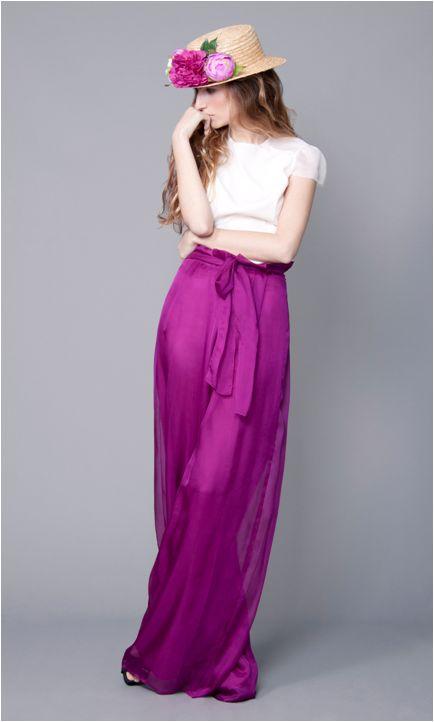 Falda Larga Raso Boda