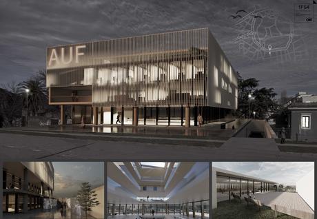 Así se vería una nueva sede de AUF proyectada por estudiantes de Arquitectura Así se vería una nueva sede de AUF proyectada por estudiantes de Arquitectura