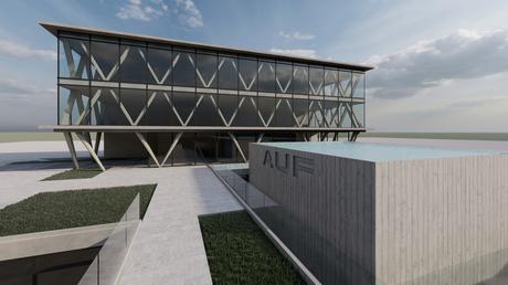 Así se vería una nueva sede de AUF proyectada por estudiantes de Arquitectura Así se vería una nueva sede de AUF proyectada por estudiantes de Arquitectura