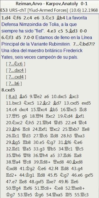 Penúltima jornada del Campeonato de la U.R.S.S. por Equipos - Riga 1968