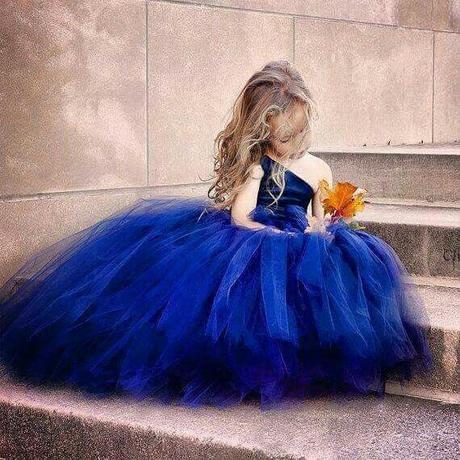 Vestido De Bebé Azul Real Vestido Azul Real Para Niños España |  