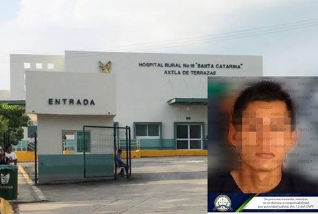 Detenido por ahorcar enfermera y agredir personal médico en Axtla de Terrazas