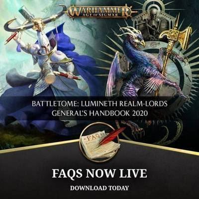 Nuevas FAQs y erratas para AoS: Luminuieth y General's Handbook 2020