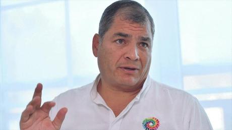 El expresidente ecuatoriano Rafael Correa ofrece una entrevista a la agencia francesa AFP en Bélgica, 8 de noviembre de 2018.