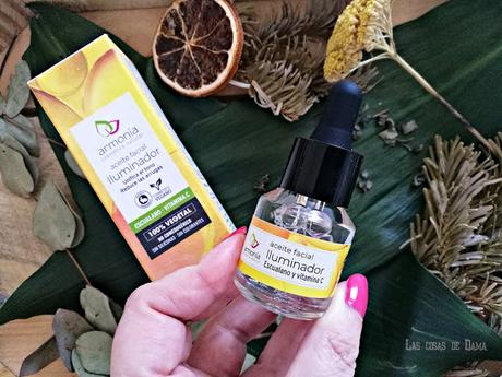 Aceite Facial Iluminador de Armonía Cosmética Natural aceite facial Armonía cosmética natural belleza beauty tratamiento skincare