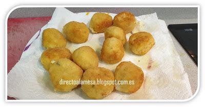 Bolitas de arroz y queso