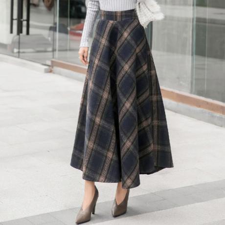 Falda Escocesa Larga Mujer