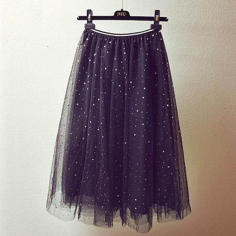 Falda Tul Estrellas Mujer