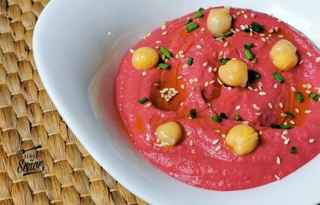 Hummus de remolacha, una receta de picoteo muy sana Hummus de remolacha, una receta de picoteo muy sana