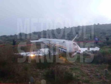 Se desploma avioneta cerca de Avenida Juárez en la capital potosina