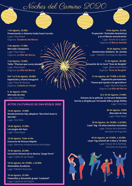 Cacabelos celebra las noches del Camino 2020 que incluyen cine, charlas o exposiciones a lo largo de agosto y septiembre