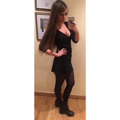 Look Falda Ante Negra