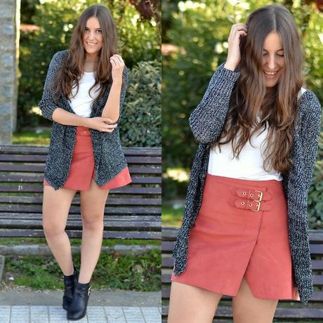 Look Falda Ante Negra