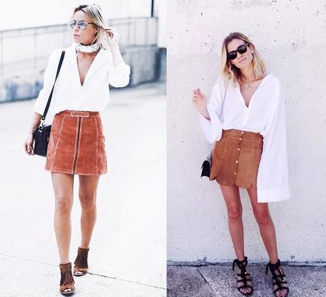 Look Falda Ante Negra