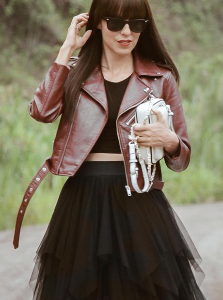 Look Falda Ante Negra