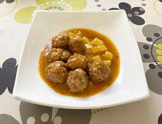 Albóndigas con salsa de calabaza en CrockPot