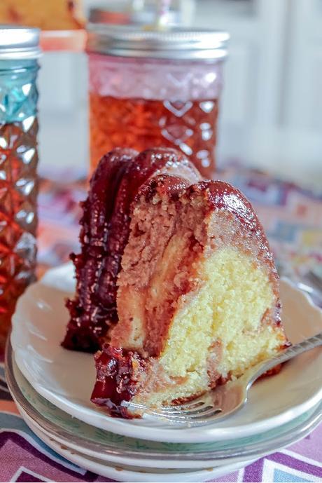 Vanilla Bundt Cake with Chocolate Cream Cheese Filling